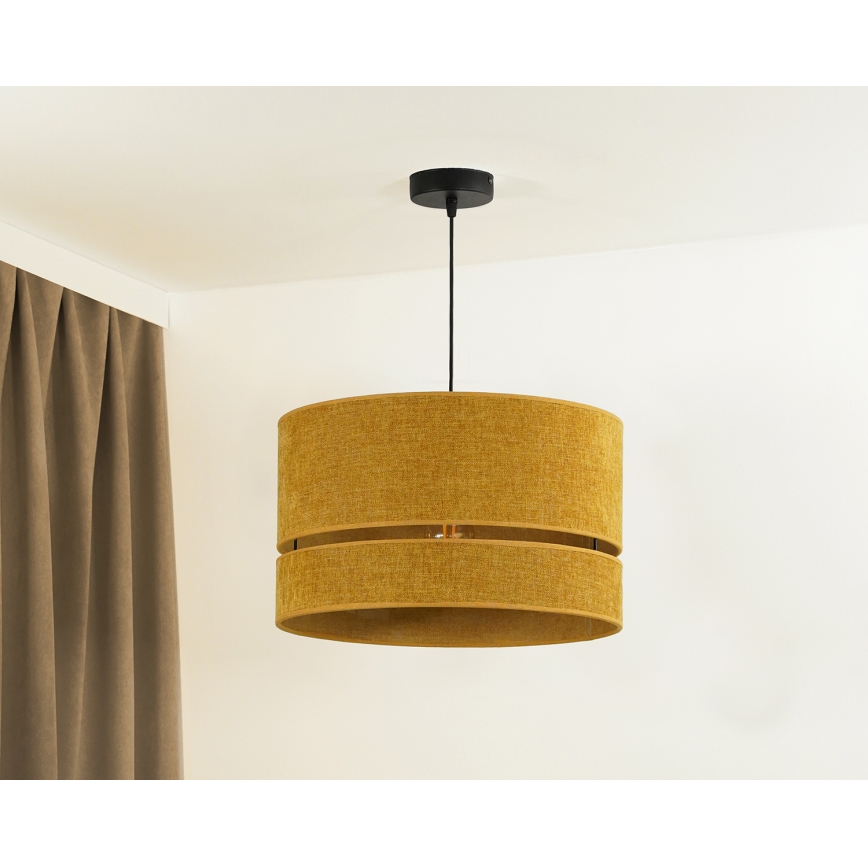 Duolla - Hanglamp aan een koord DOUBLE 1xE27/15W/230V diameter 40 cm oranje