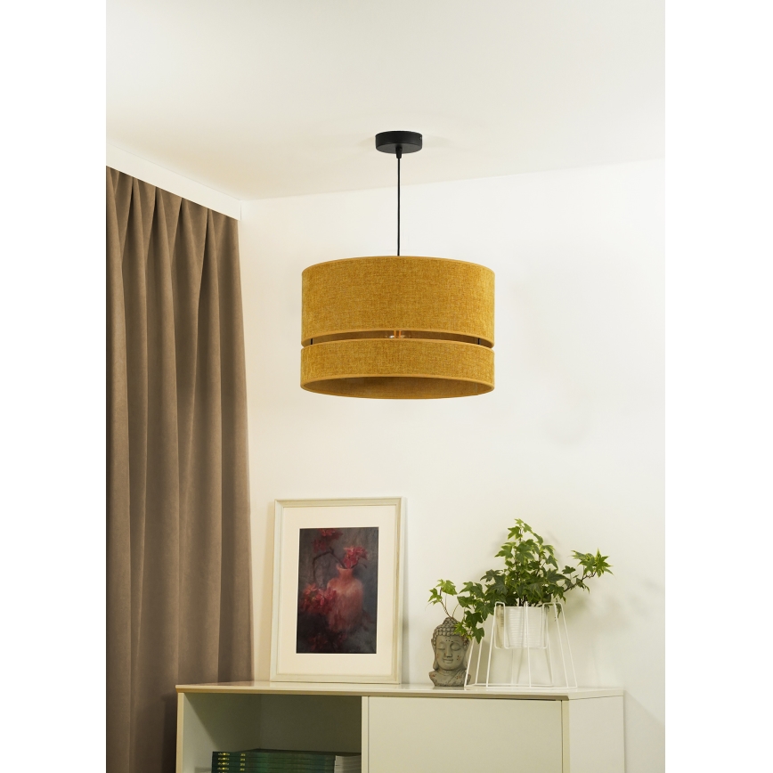 Duolla - Hanglamp aan een koord DOUBLE 1xE27/15W/230V diameter 40 cm oranje