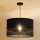 Duolla - Hanglamp aan een koord DOUBLE RATTAN 1xE27/15W/230V diameter 40 cm zwart