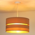 Duolla - Hanglamp aan een koord DUO 1xE27/15W/230V diameter 40 cm beige
