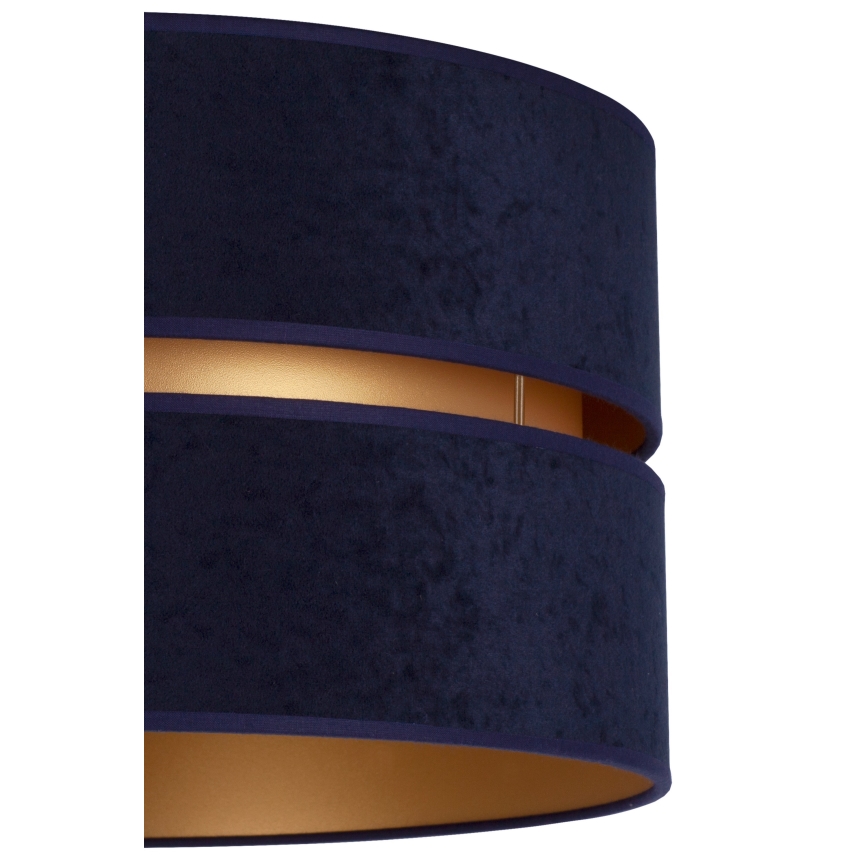 Duolla - Hanglamp aan een koord DUO 1xE27/15W/230V diameter 40 cm blauw/goud