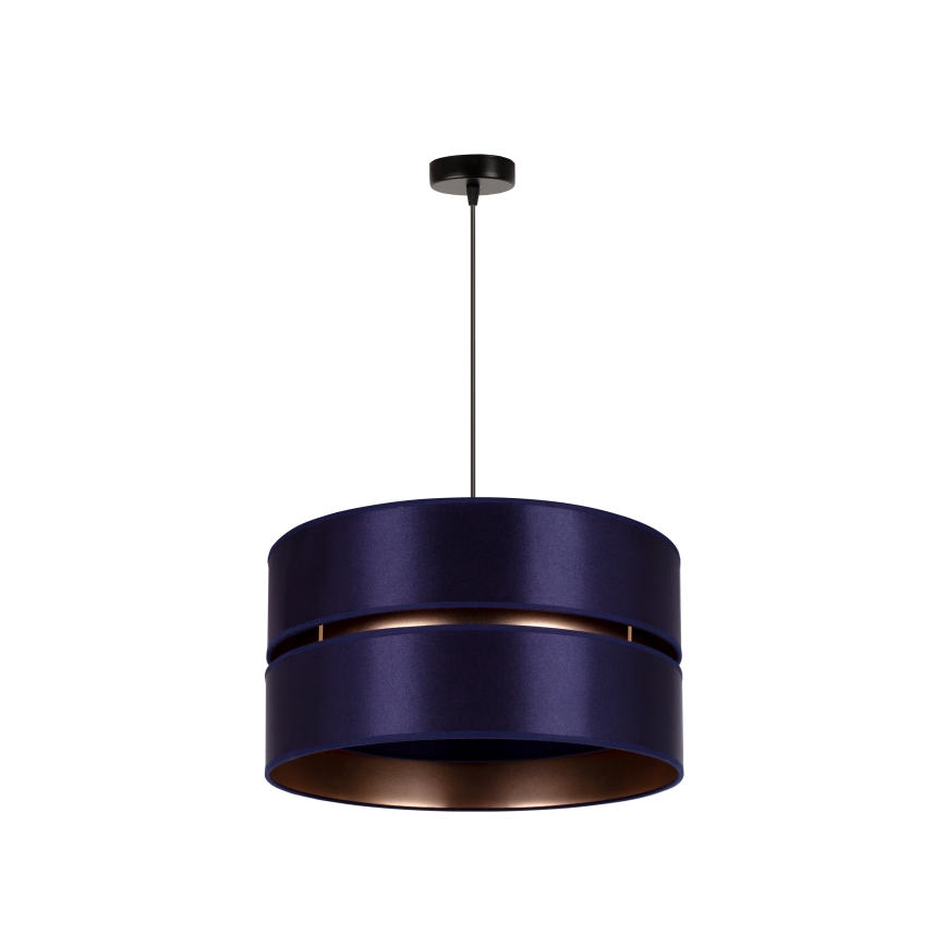 Duolla - Hanglamp aan een koord DUO 1xE27/15W/230V diameter 40 cm blauw/goud