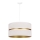 Duolla - Hanglamp aan een koord DUO 1xE27/15W/230V diameter 40 cm crème/goud