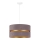 Duolla - Hanglamp aan een koord DUO 1xE27/15W/230V diameter 40 cm grijs