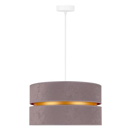 Duolla - Hanglamp aan een koord DUO 1xE27/15W/230V diameter 40 cm grijs
