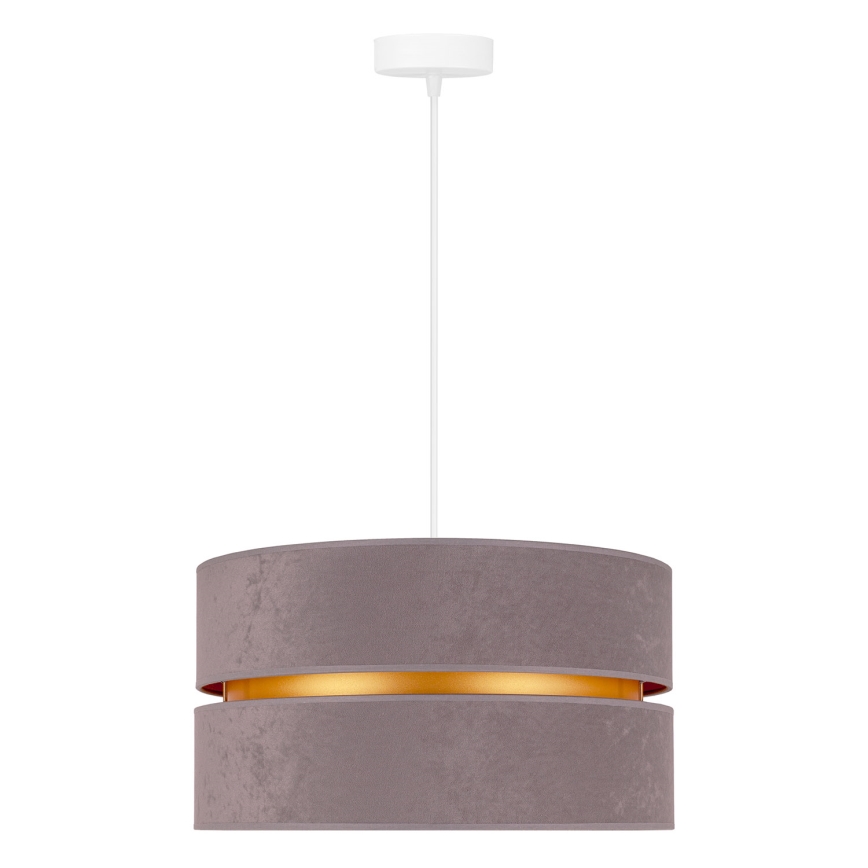 Duolla - Hanglamp aan een koord DUO 1xE27/15W/230V diameter 40 cm grijs