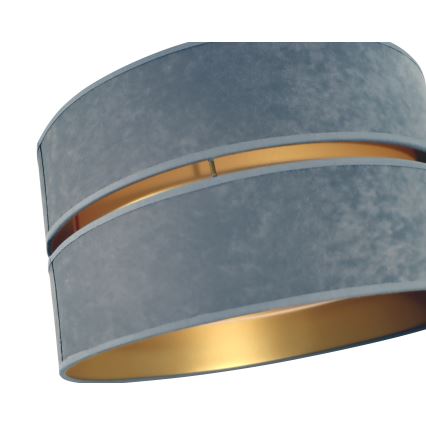 Duolla - Hanglamp aan een koord DUO 1xE27/15W/230V diameter 40 cm grijs
