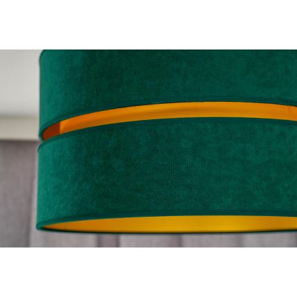 Duolla - Hanglamp aan een koord DUO 1xE27/15W/230V diameter 40 cm groen/goud