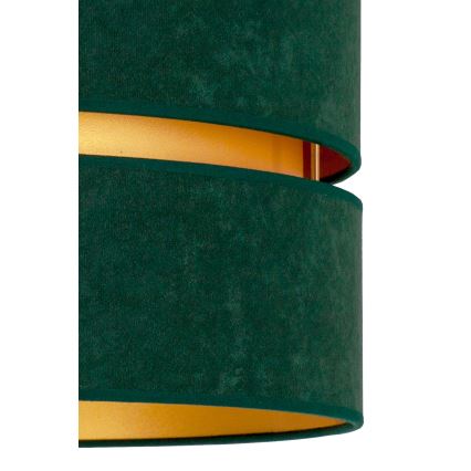 Duolla - Hanglamp aan een koord DUO 1xE27/15W/230V diameter 40 cm groen/goud