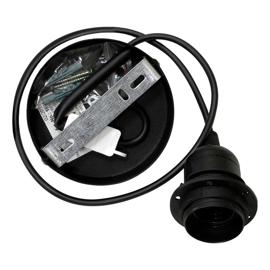 Duolla - Hanglamp aan een koord DUO 1xE27/15W/230V diameter 40 cm groen/goud