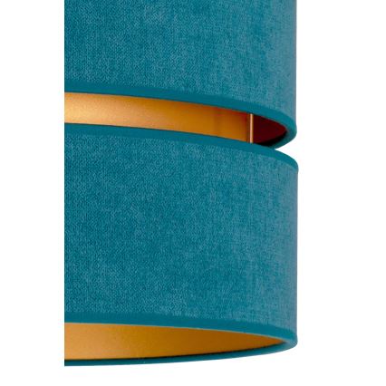 Duolla - Hanglamp aan een koord DUO 1xE27/15W/230V diameter 40 cm turquoise/goud