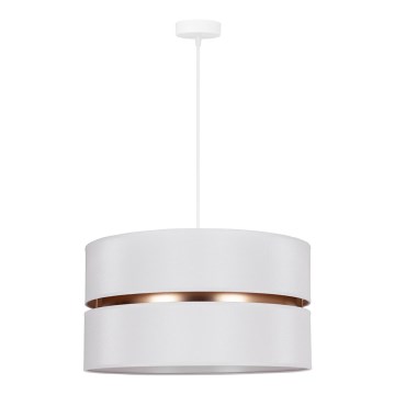 Duolla - Hanglamp aan een koord DUO 1xE27/15W/230V diameter 40 cm wit/goud