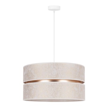 Duolla - Hanglamp aan een koord DUO 1xE27/15W/230V diameter 40 cm wit/goud