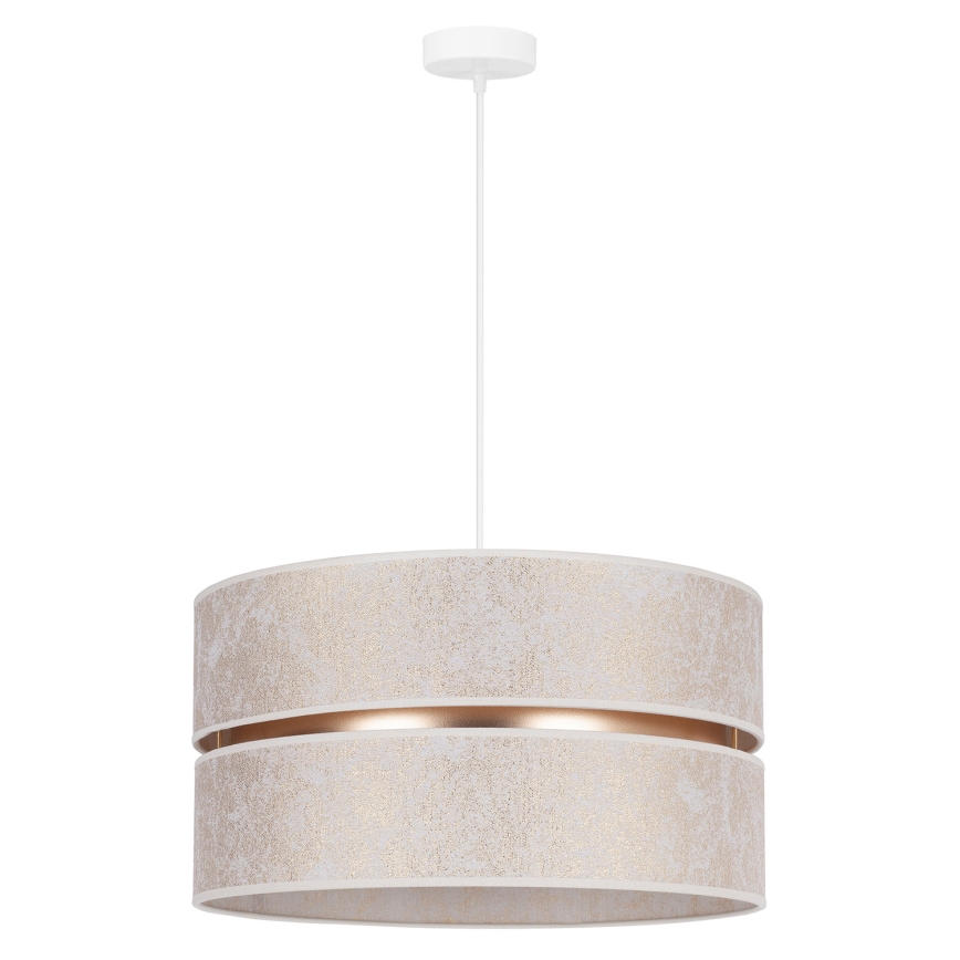 Duolla - Hanglamp aan een koord DUO 1xE27/15W/230V diameter 40 cm wit/goud