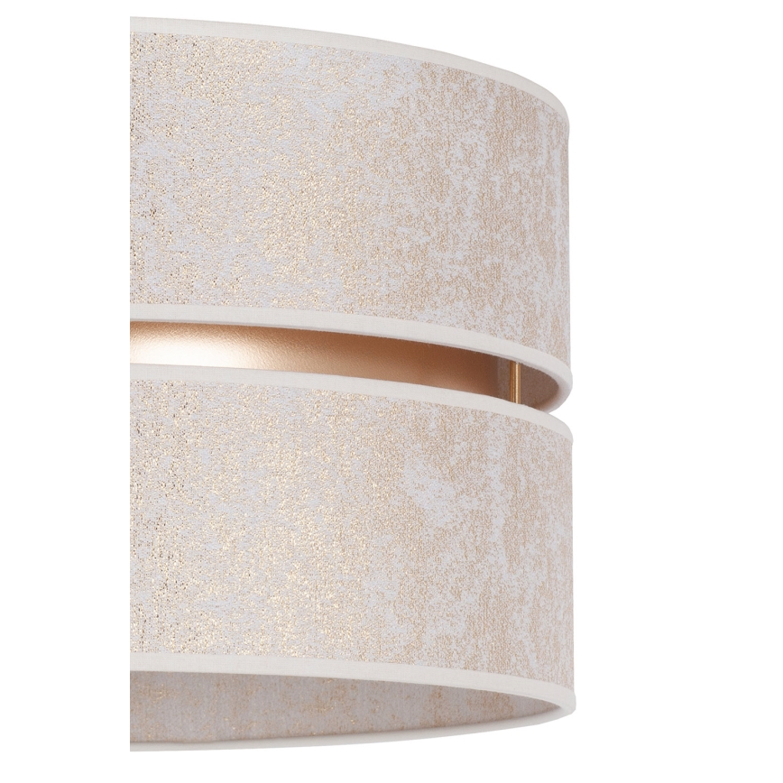 Duolla - Hanglamp aan een koord DUO 1xE27/15W/230V diameter 40 cm wit/goud