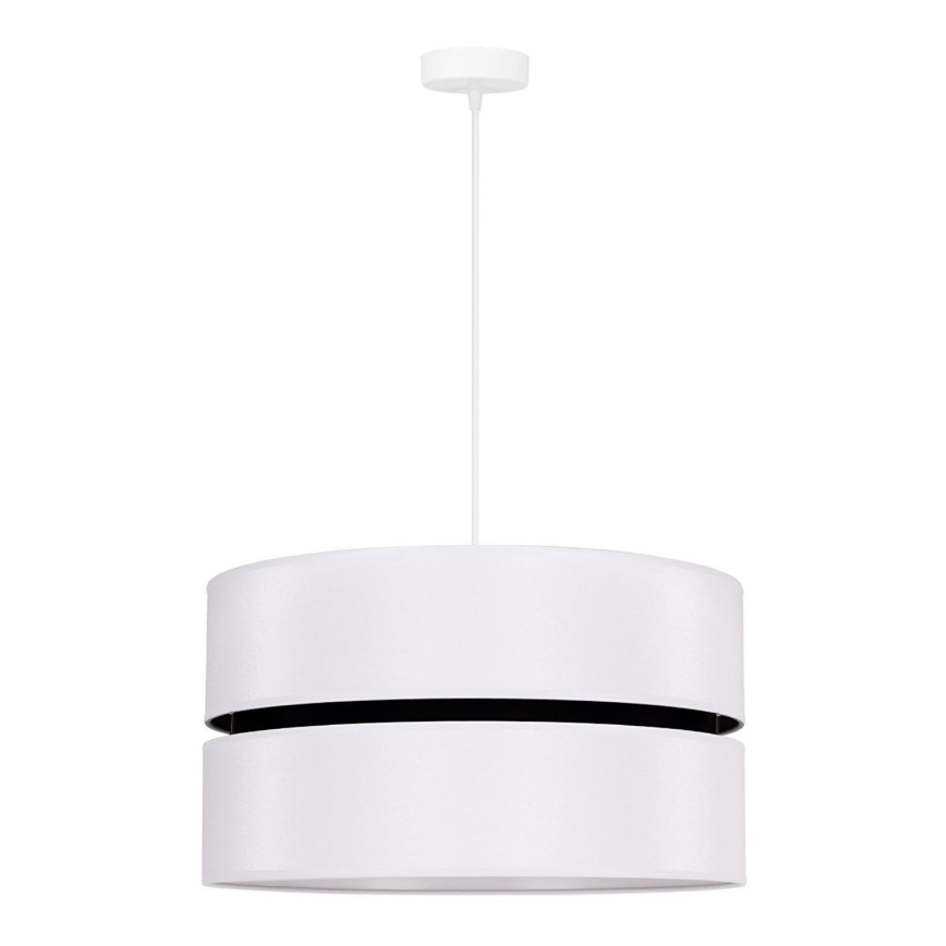 Duolla - Hanglamp aan een koord DUO 1xE27/15W/230V diameter 40 cm wit/zwart