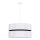 Duolla - Hanglamp aan een koord DUO 1xE27/15W/230V diameter 40 cm wit/zwart