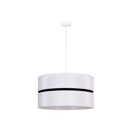 Duolla - Hanglamp aan een koord DUO 1xE27/15W/230V diameter 40 cm wit/zwart