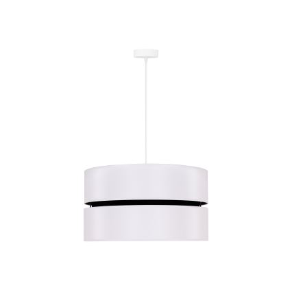 Duolla - Hanglamp aan een koord DUO 1xE27/15W/230V diameter 40 cm wit/zwart