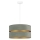 Duolla - Hanglamp aan een koord DUO 1xE27/15W/230V světle groen/gouden