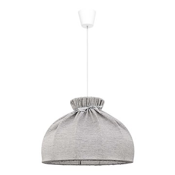 Duolla - Hanglamp aan een koord ECO 1xE27/40W/230V diameter 38 cm grijs