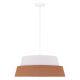 Duolla - Hanglamp aan een koord GALAXY 1xE27/15W/230V bruin/wit