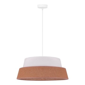 Duolla - Hanglamp aan een koord GALAXY 1xE27/15W/230V diameter 50 cm bruin/wit