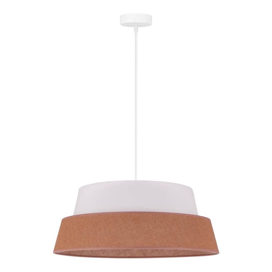 Duolla - Hanglamp aan een koord GALAXY 1xE27/15W/230V diameter 50 cm bruin/wit