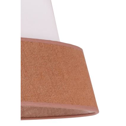 Duolla - Hanglamp aan een koord GALAXY 1xE27/15W/230V diameter 50 cm bruin/wit