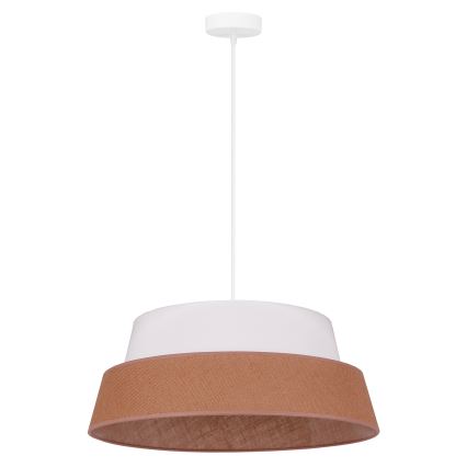 Duolla - Hanglamp aan een koord GALAXY 1xE27/15W/230V diameter 50 cm bruin/wit