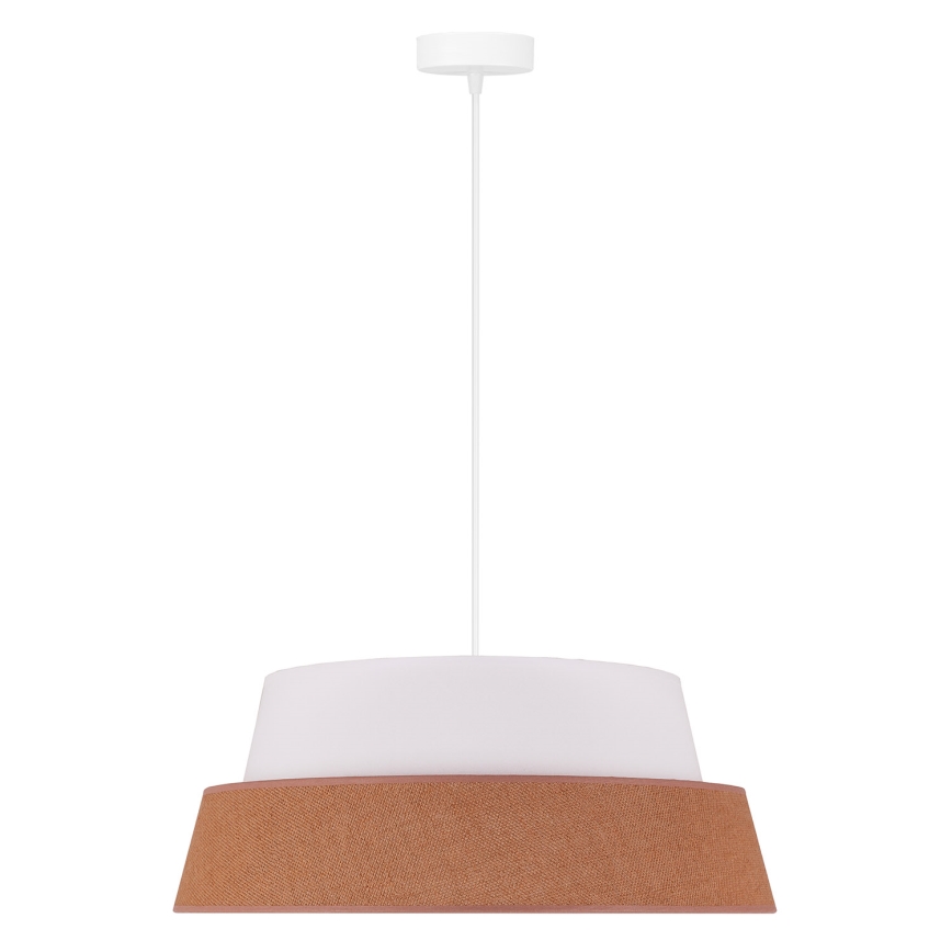 Duolla - Hanglamp aan een koord GALAXY 1xE27/15W/230V diameter 50 cm bruin/wit