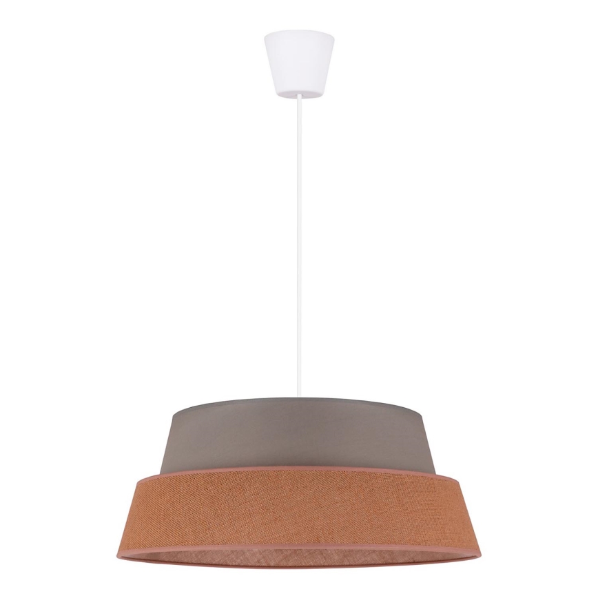 Duolla - Hanglamp aan een koord GALAXY 1xE27/40W/230V diameter 50 cm grijs/bruin