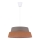 Duolla - Hanglamp aan een koord GALAXY 1xE27/40W/230V diameter 50 cm grijs/bruin
