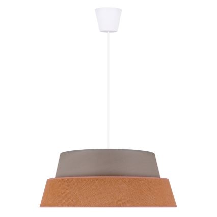 Duolla - Hanglamp aan een koord GALAXY 1xE27/40W/230V diameter 50 cm grijs/bruin