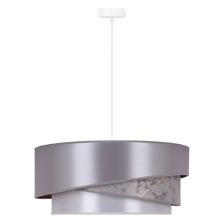 Duolla - Hanglamp aan een koord KOBO 1xE27/15W/230V diameter 45 cm zilver/goud