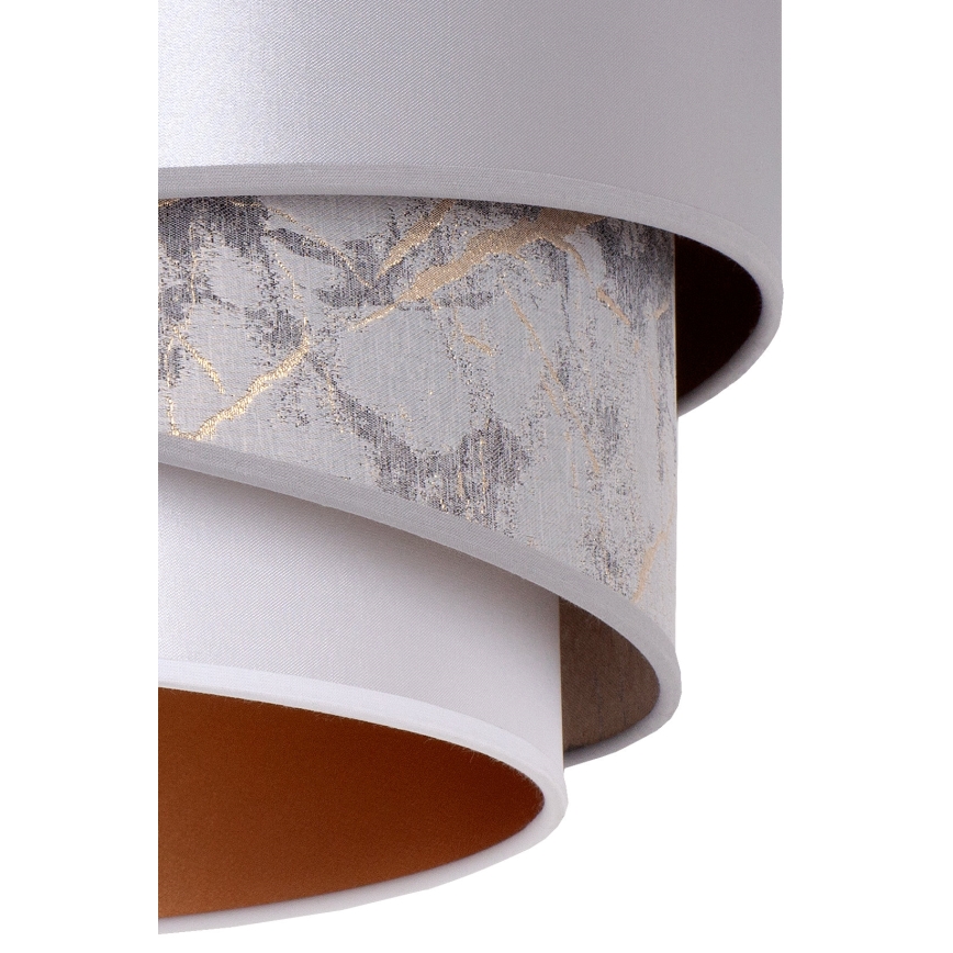 Duolla - Hanglamp aan een koord KOBO 1xE27/15W/230V diameter 45 cm zilver/goud
