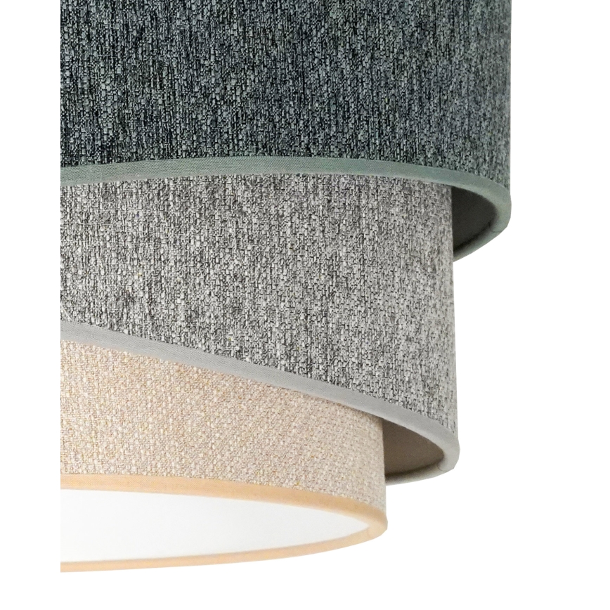 Duolla - Hanglamp aan een koord KOBO ECO RECYCLING 1xE27/15W/230V diameter 45 cm groen/grijs/crème
