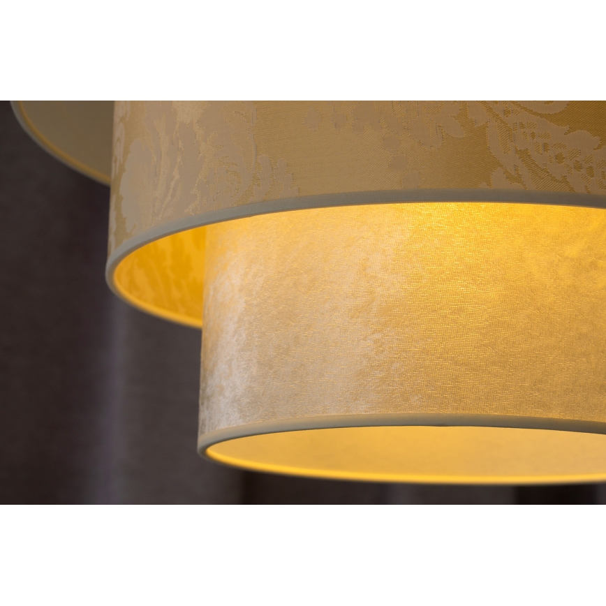 Duolla - Hanglamp aan een koord LUNETA 1xE27/40W/230V diameter 45 cm crème