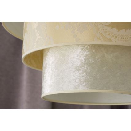 Duolla - Hanglamp aan een koord LUNETA 1xE27/40W/230V diameter 45 cm crème
