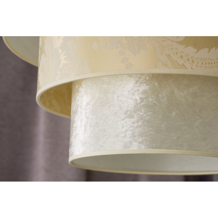 Duolla - Hanglamp aan een koord LUNETA 1xE27/40W/230V diameter 45 cm crème