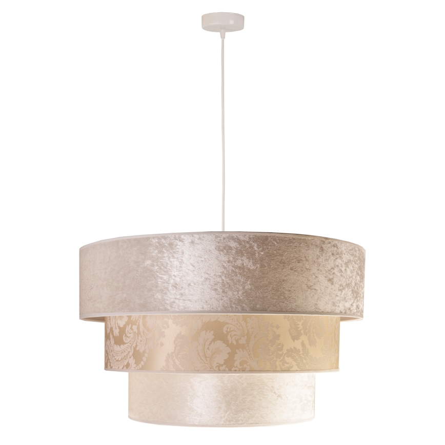 Duolla - Hanglamp aan een koord LUNETA 1xE27/40W/230V diameter 45 cm crème