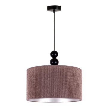 Duolla - Hanglamp aan een koord LYON 1xE27/15W/230V diameter 40 cm bruin