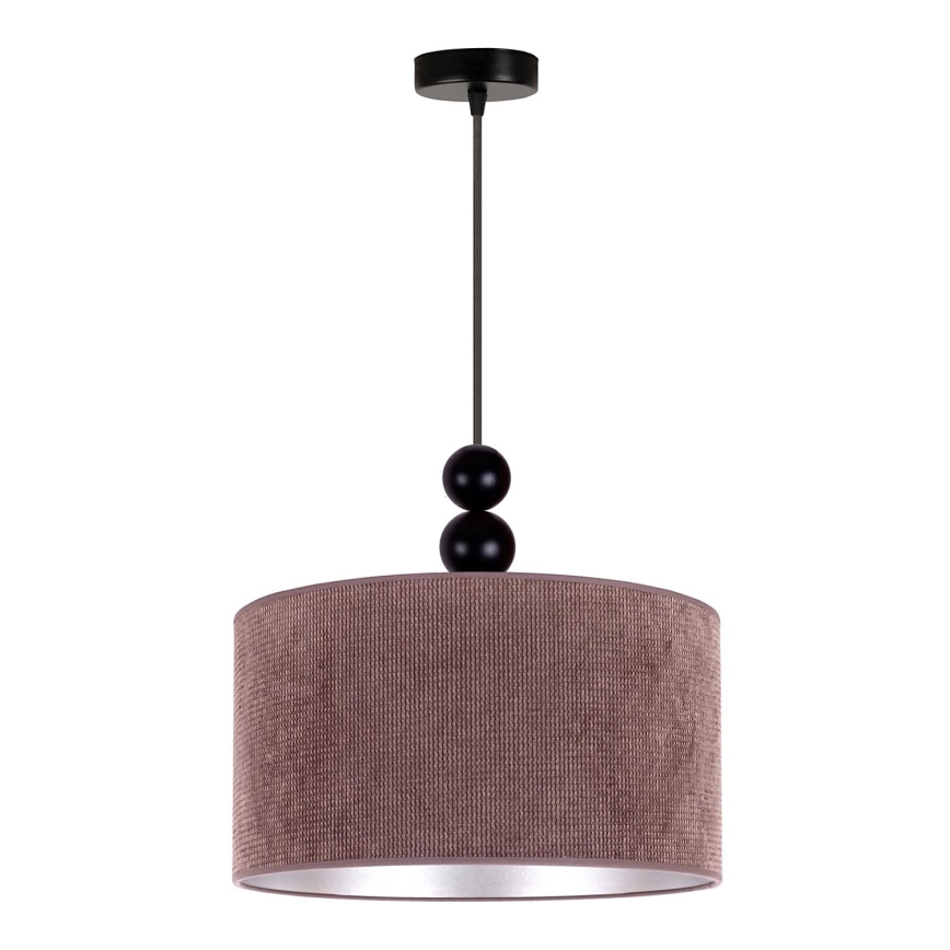 Duolla - Hanglamp aan een koord LYON 1xE27/15W/230V diameter 40 cm bruin