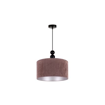 Duolla - Hanglamp aan een koord LYON 1xE27/15W/230V diameter 40 cm bruin