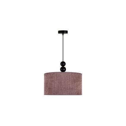 Duolla - Hanglamp aan een koord LYON 1xE27/15W/230V diameter 40 cm bruin