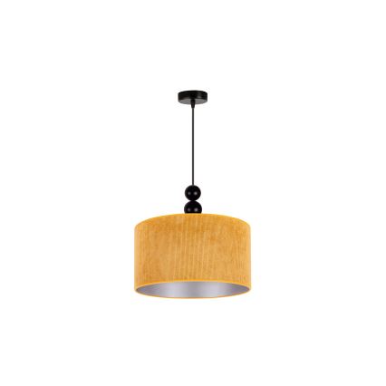 Duolla - Hanglamp aan een koord LYON 1xE27/15W/230V diameter 40 cm geel