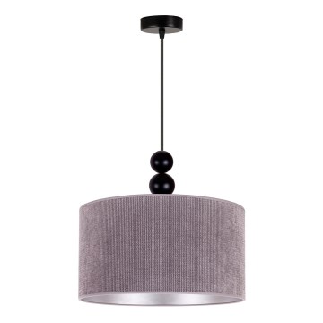 Duolla - Hanglamp aan een koord LYON 1xE27/15W/230V diameter 40 cm grijs