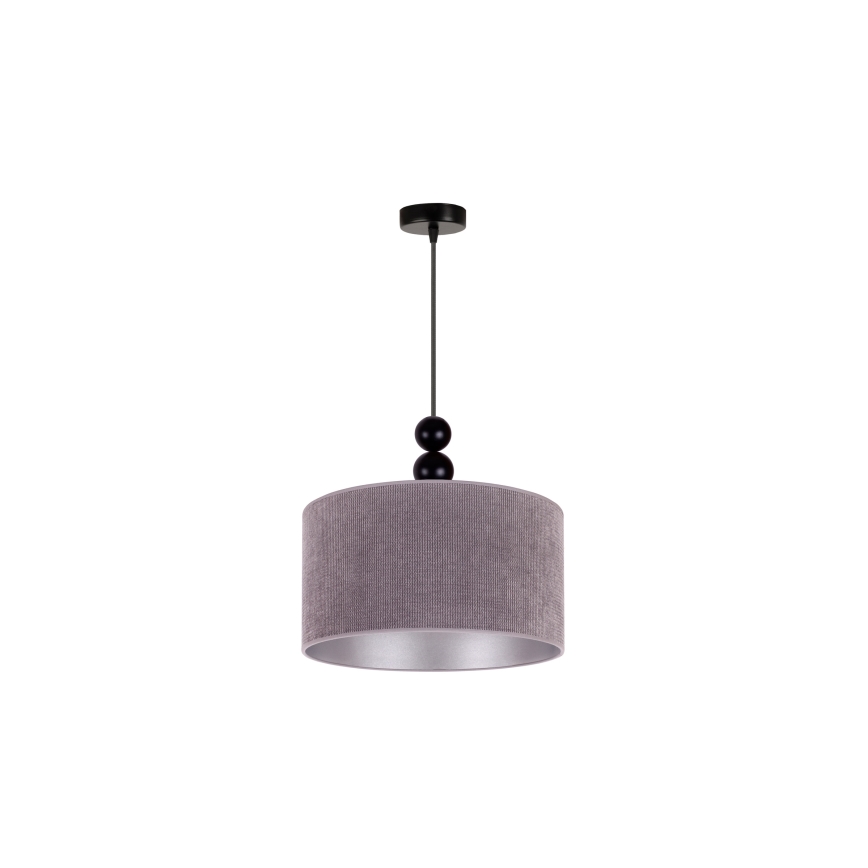 Duolla - Hanglamp aan een koord LYON 1xE27/15W/230V diameter 40 cm grijs