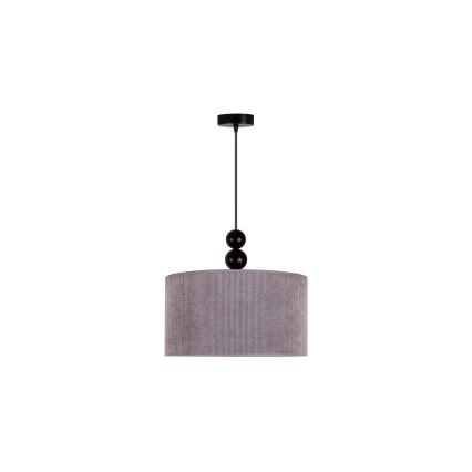 Duolla - Hanglamp aan een koord LYON 1xE27/15W/230V diameter 40 cm grijs