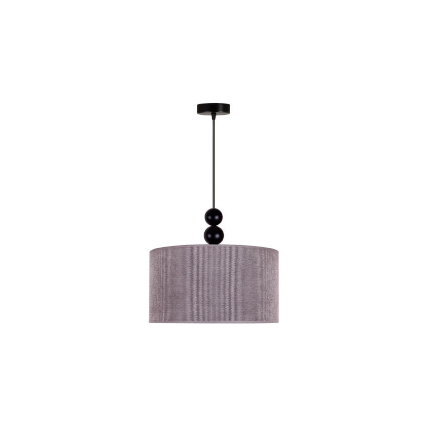 Duolla - Hanglamp aan een koord LYON 1xE27/15W/230V diameter 40 cm grijs